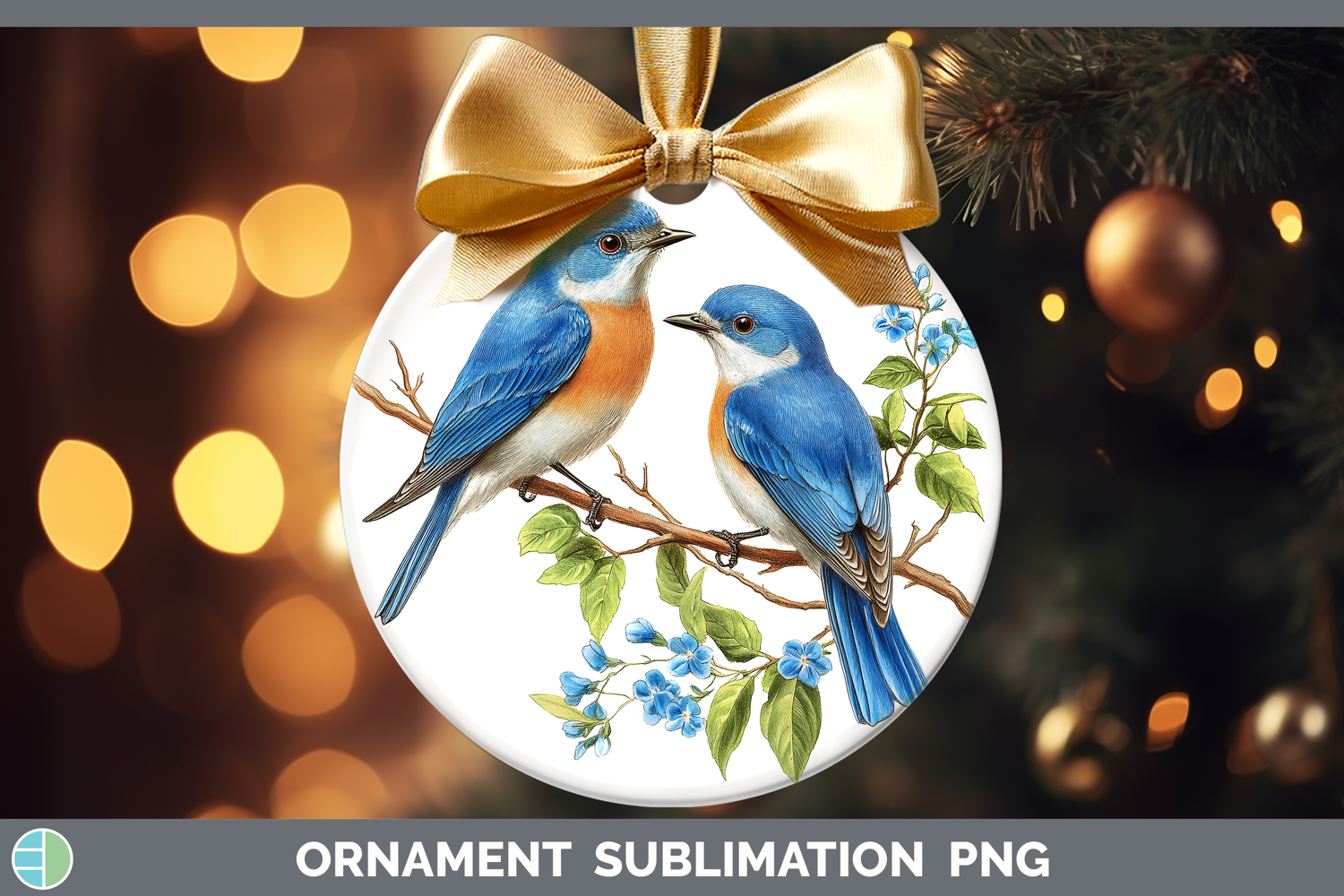 GorgeousBirds 01 Vintage Ornament design.