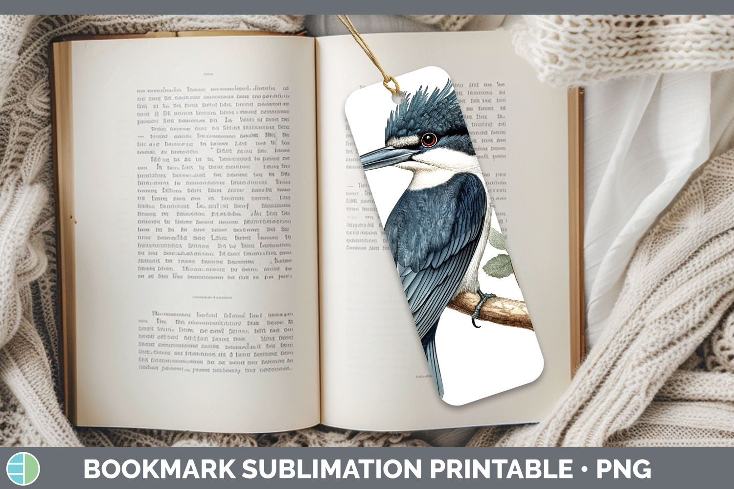 GorgeousBirds 01 Vintage Bookmark design.