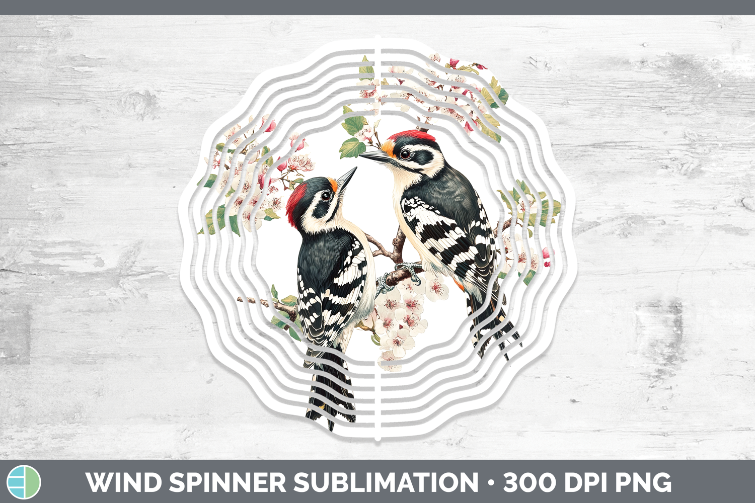 GorgeousBirds 01 Vintage Wind Spinner design.