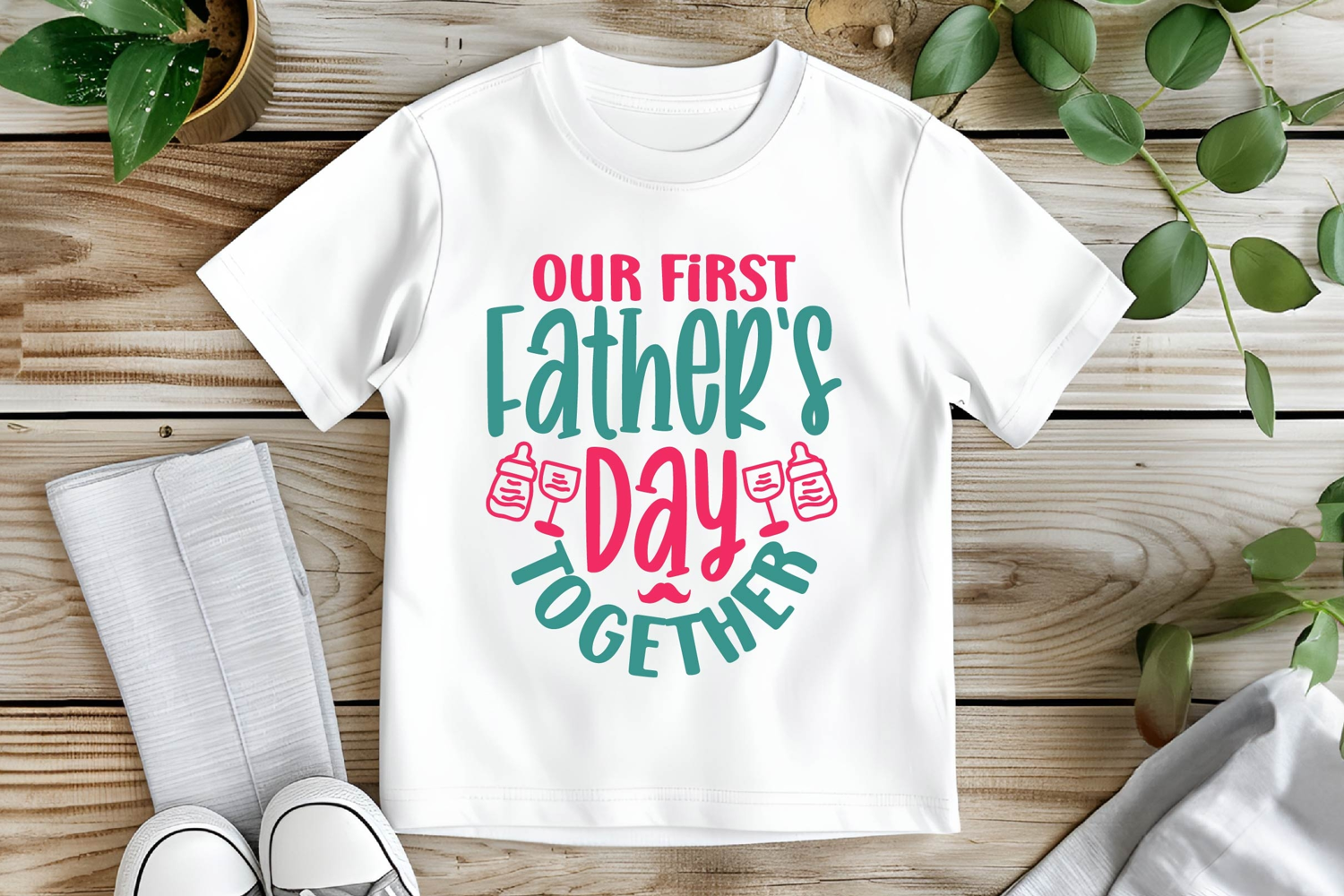 Our First Father's Day Together Svg, Father's Day Svg Design product image 1