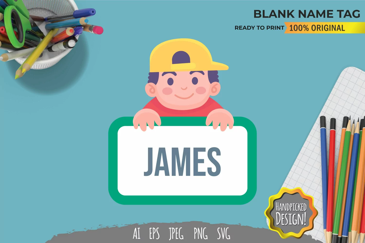 Boy Blank Name Tag product image 1