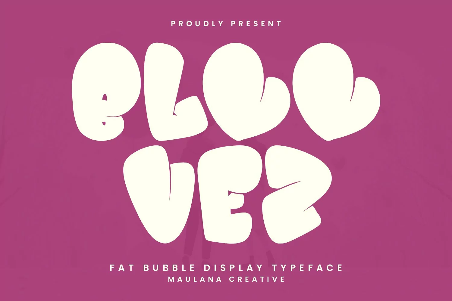 Bloovez Fat Bubble Display Typeface Valentine Font product image 1