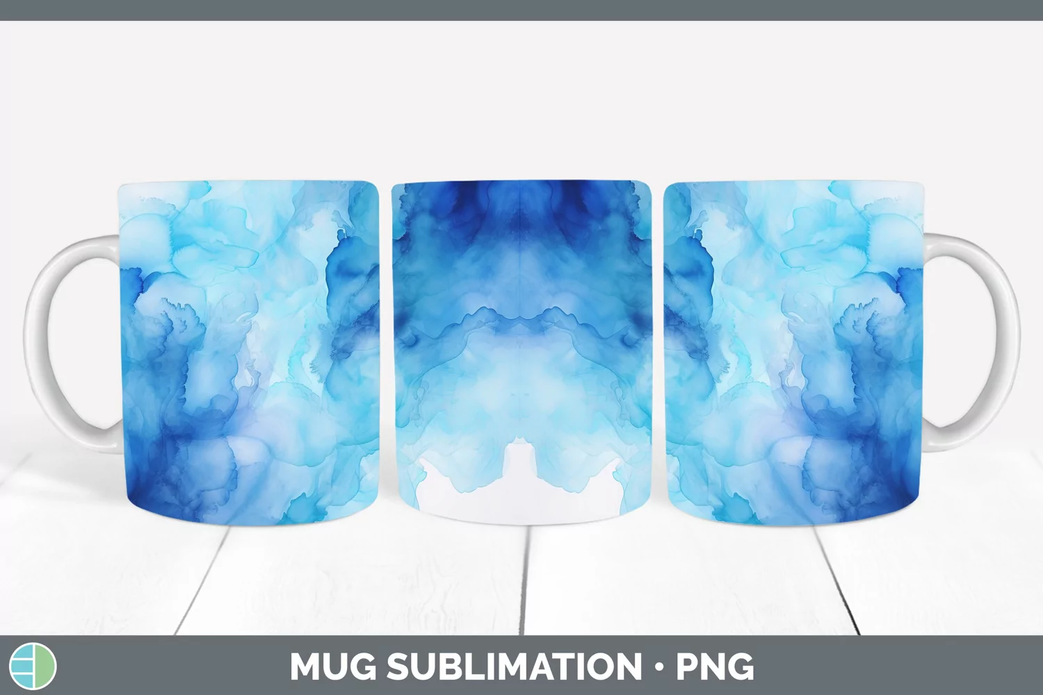 GorgeousBlue Mug Wrap design.