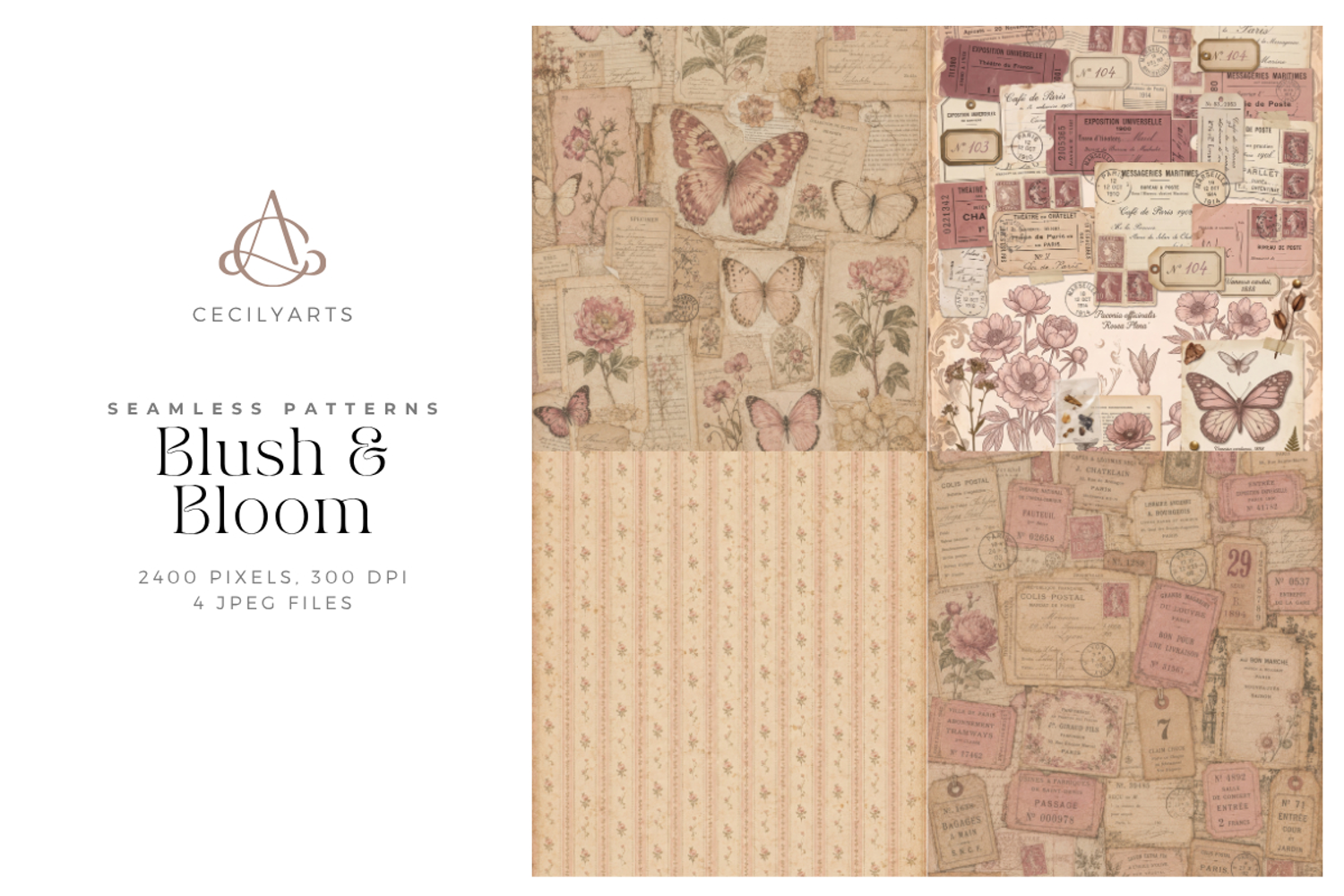 Blush & Bloom 4 Digital Papers product image 1
