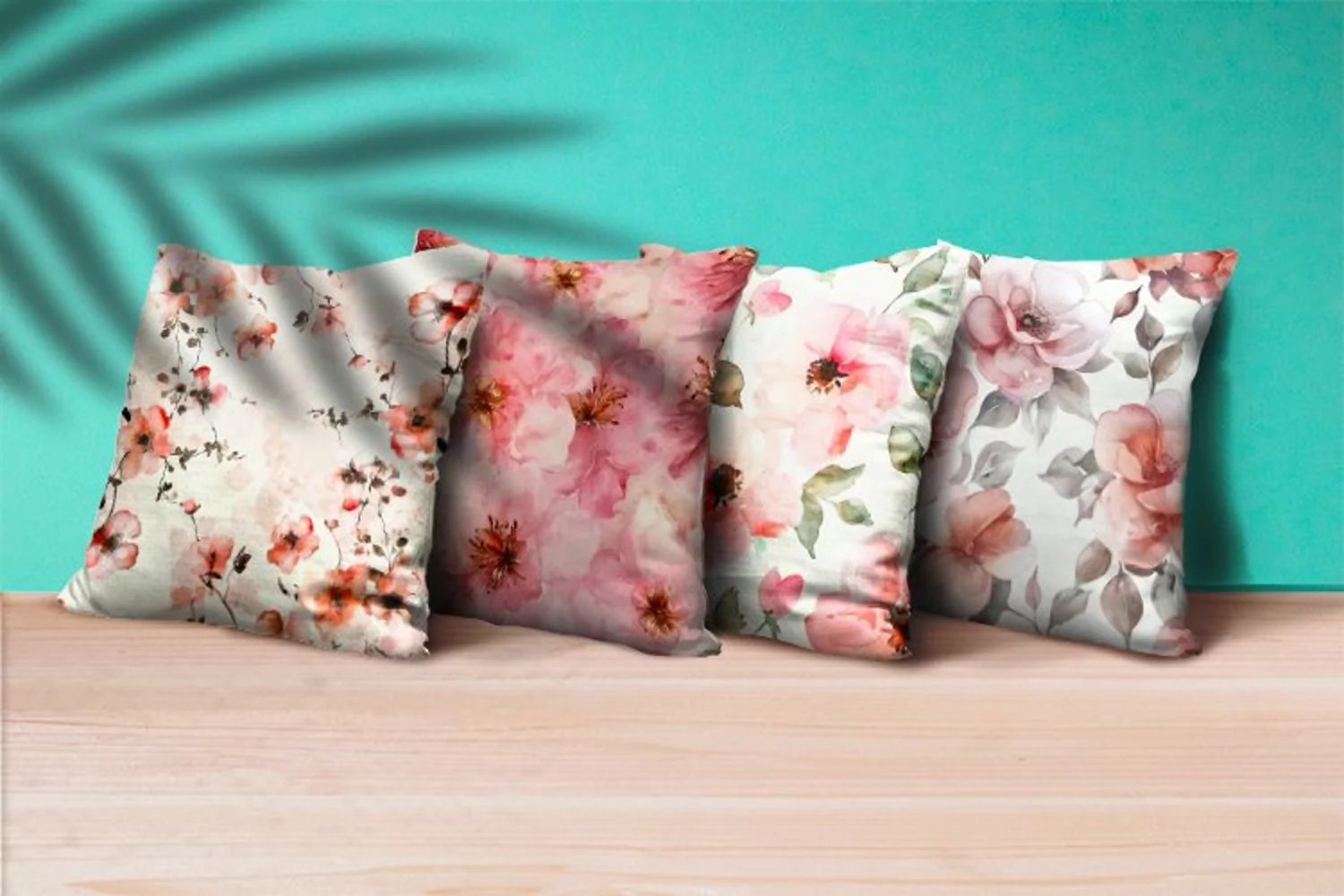 Blush Floral Watercolor Digital Paper | abstract pink spring product image 1