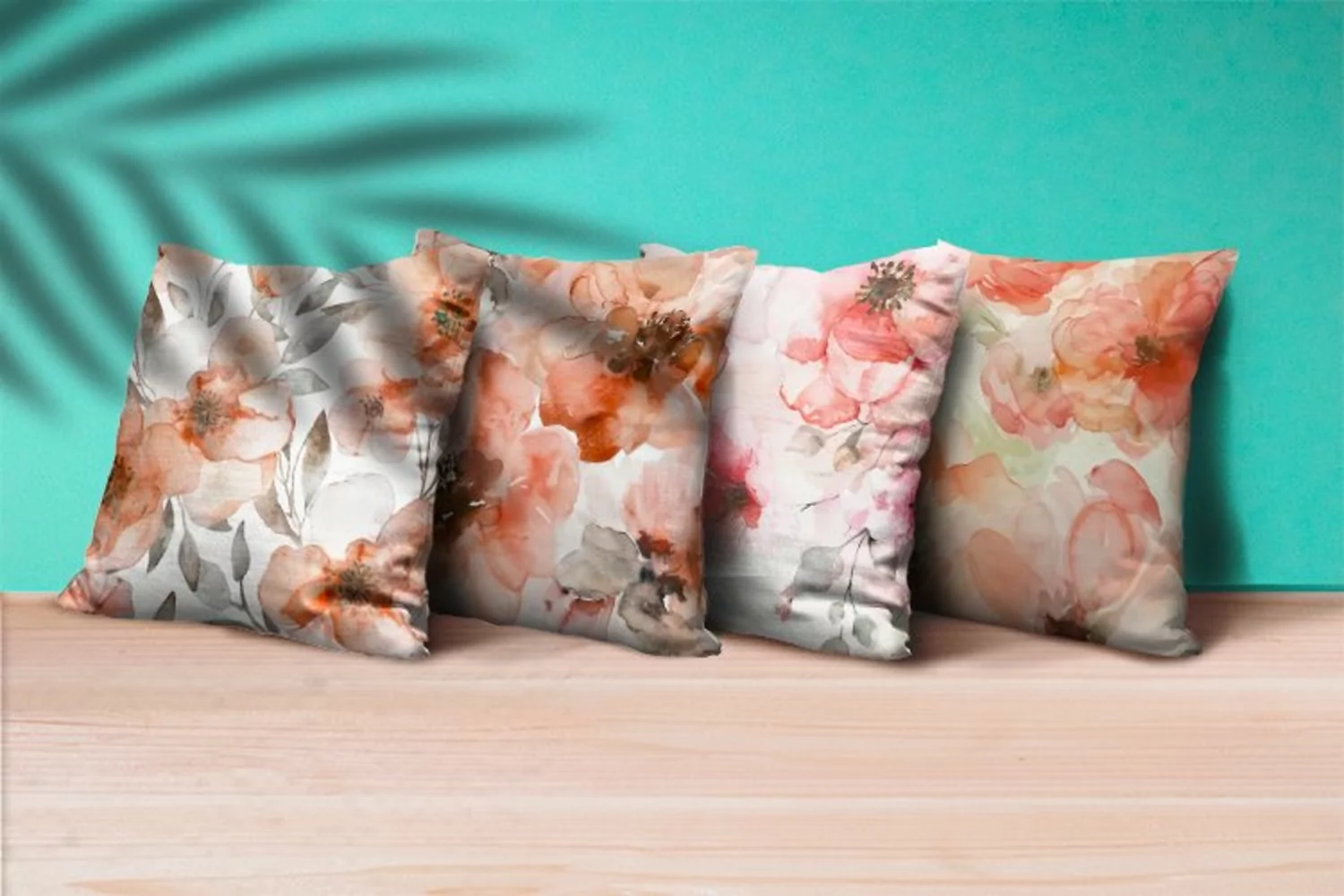 Blush Floral Watercolor Digital Paper | abstract pink spring product image 1