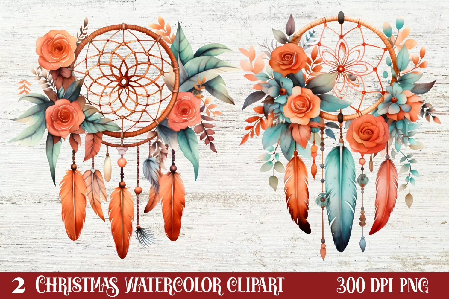 Boho Christmas Clipart , Boho Christmas Clipart product image 1