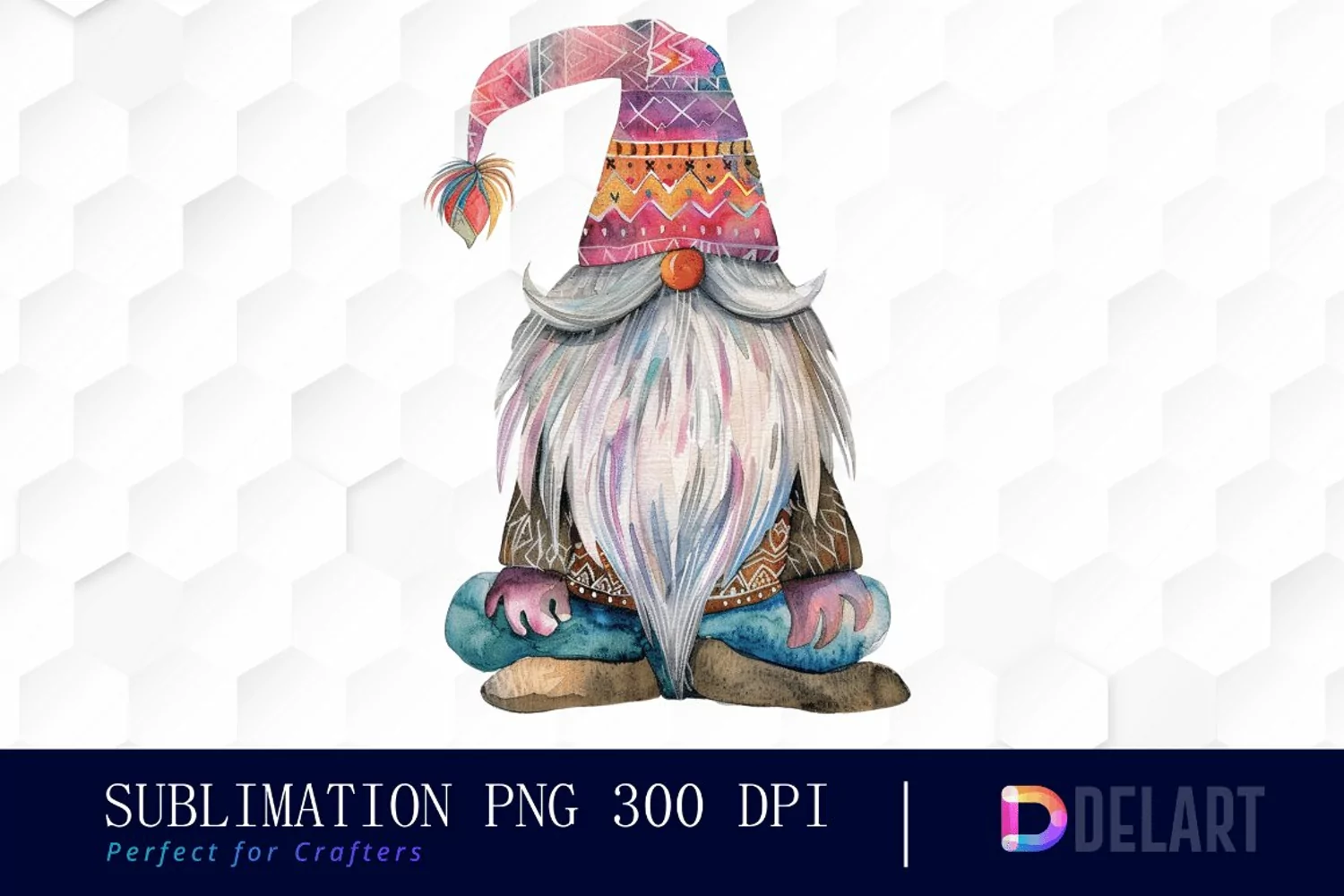 Boho Gnome Illustration Clipart product image 1