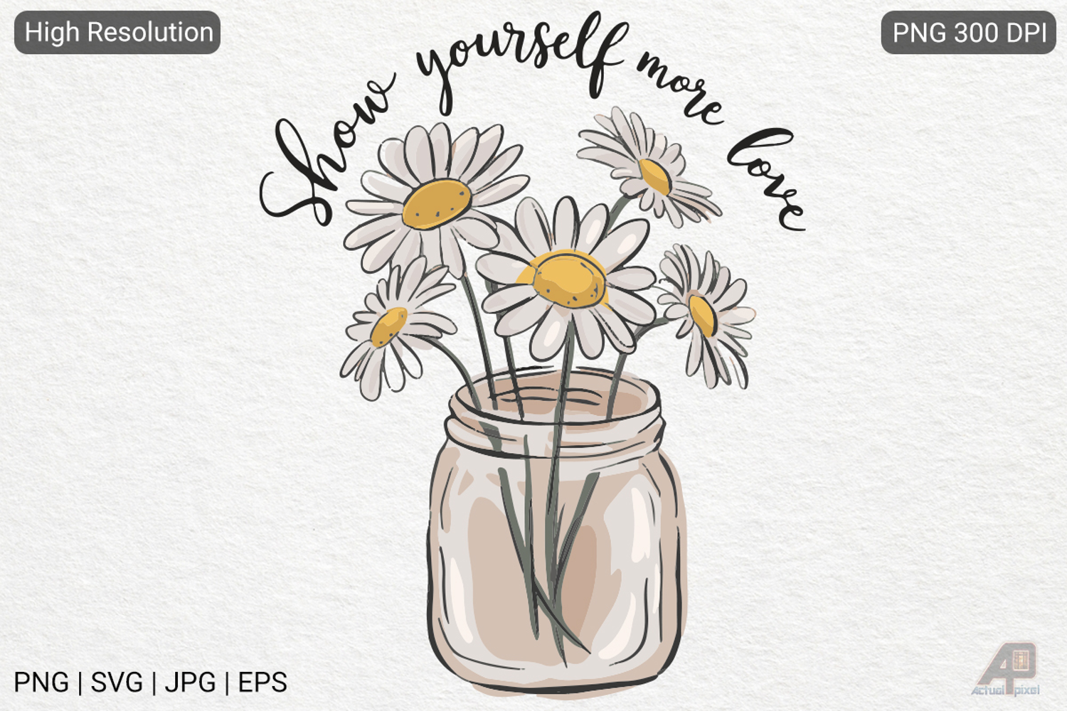 Boho Retro Flowers Inspirational Quotes product image 1