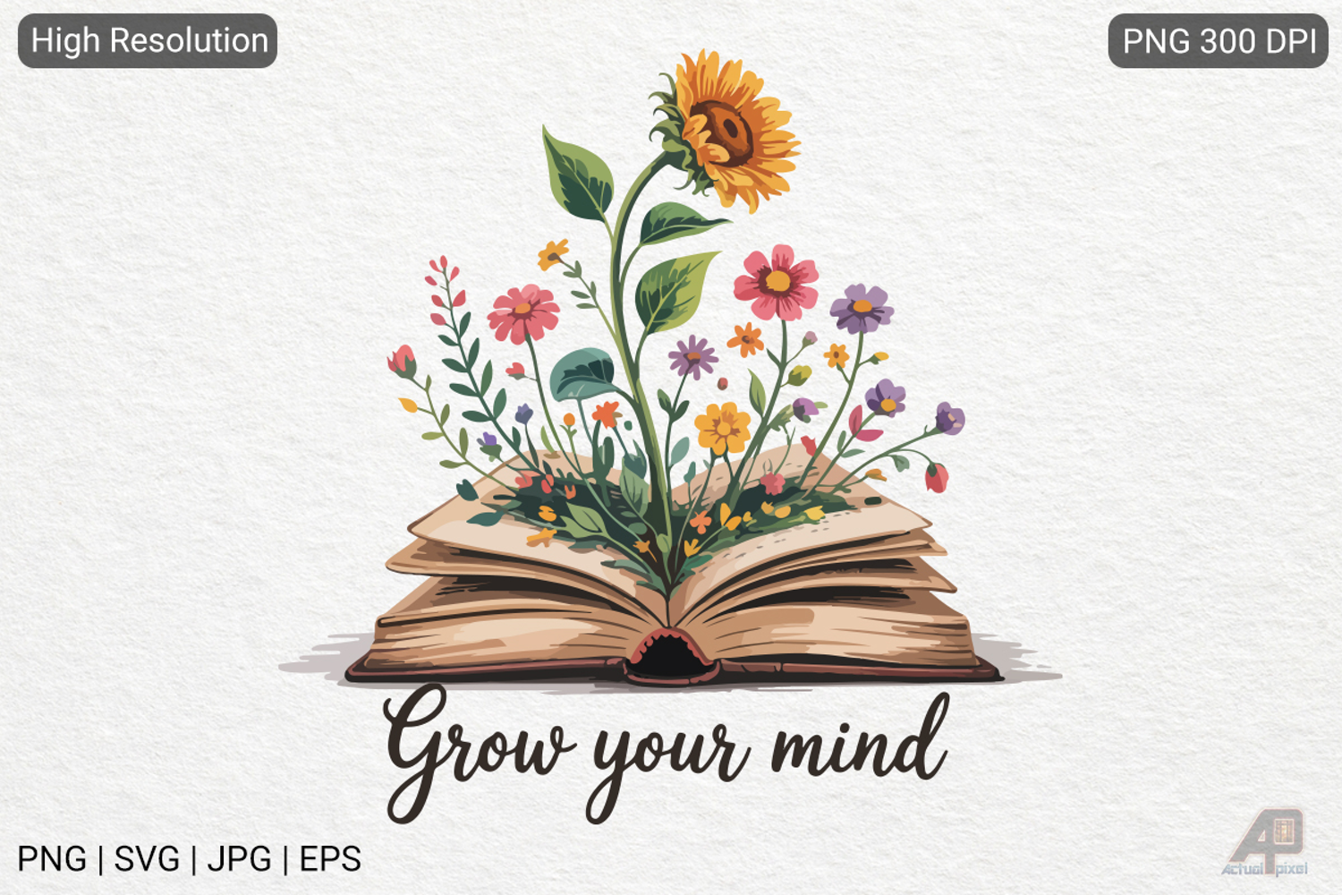 Boho Retro Flowers Inspirational Quotes product image 1