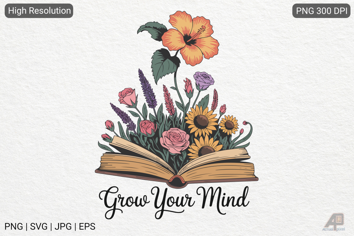Boho Retro Flowers Inspirational Quotes product image 1
