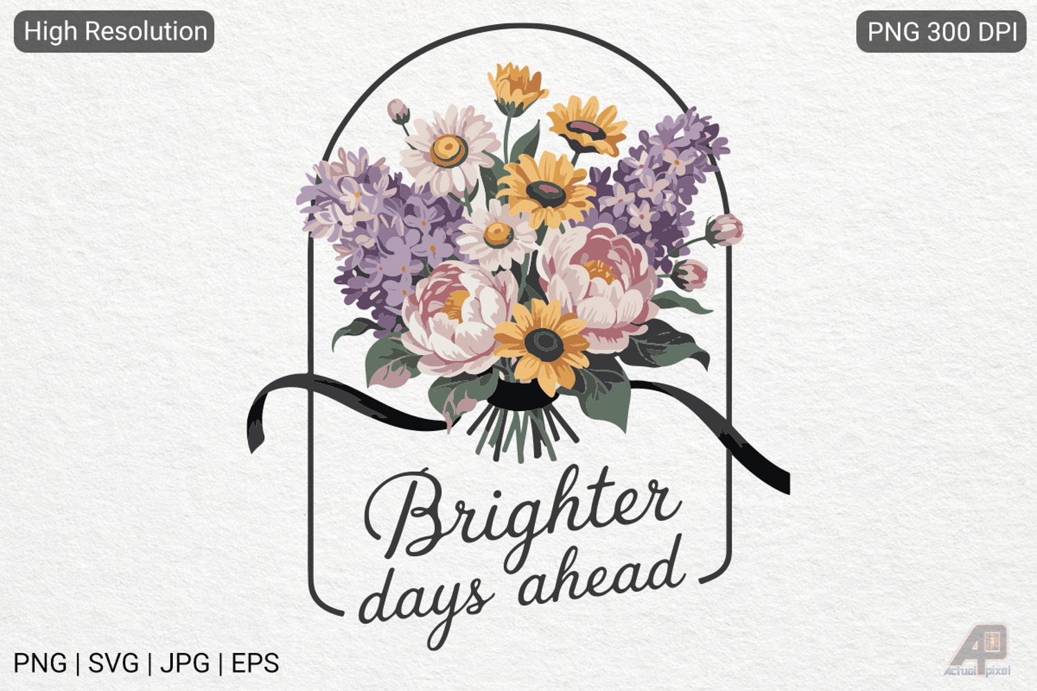 Boho Retro Flowers Inspirational Quotes product image 1