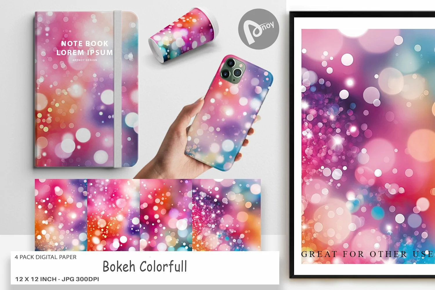 Digital Paper Bokeh Effect product image 1