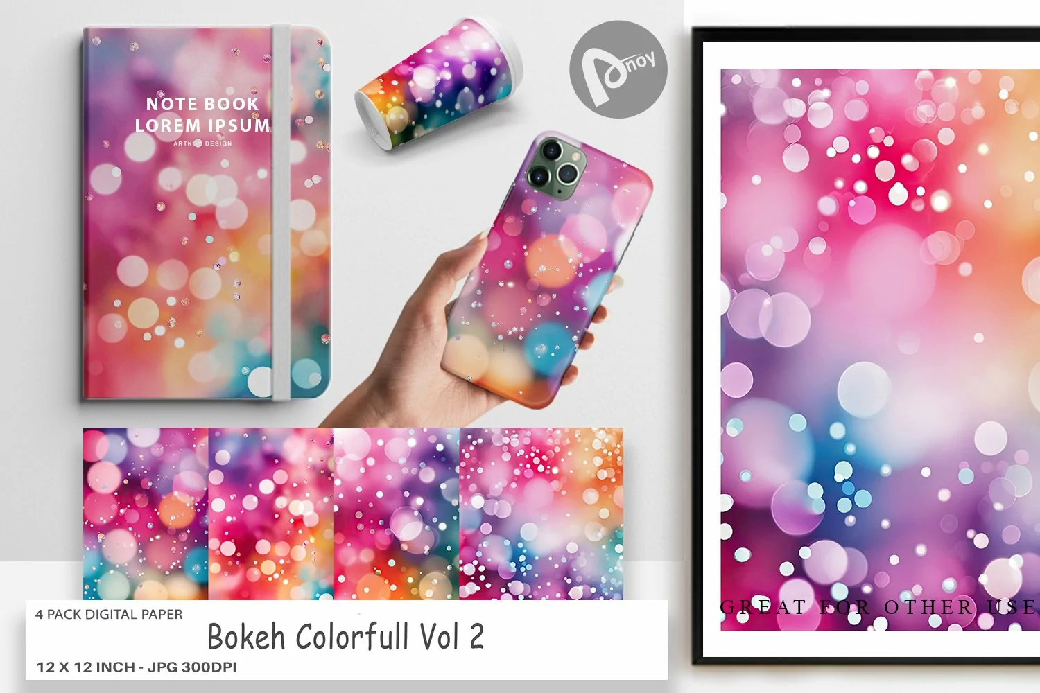 Digital Paper Bokeh Effect product image 1