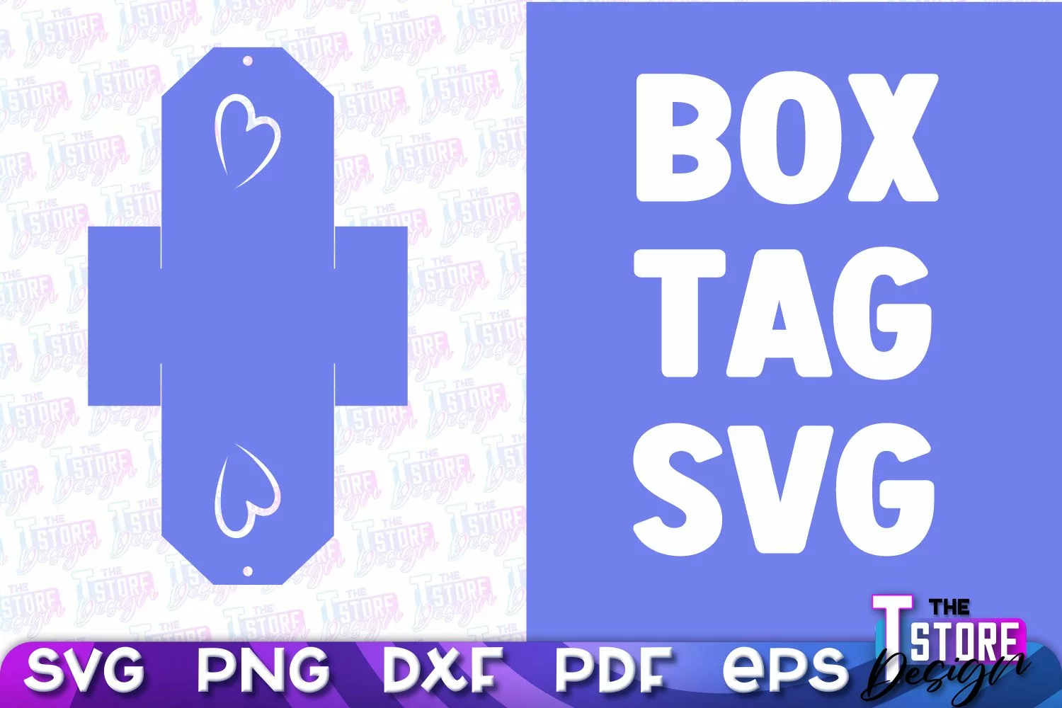 Box Tag SVG | Paper Cut Design | SVG File | Paper Box Design product image 1
