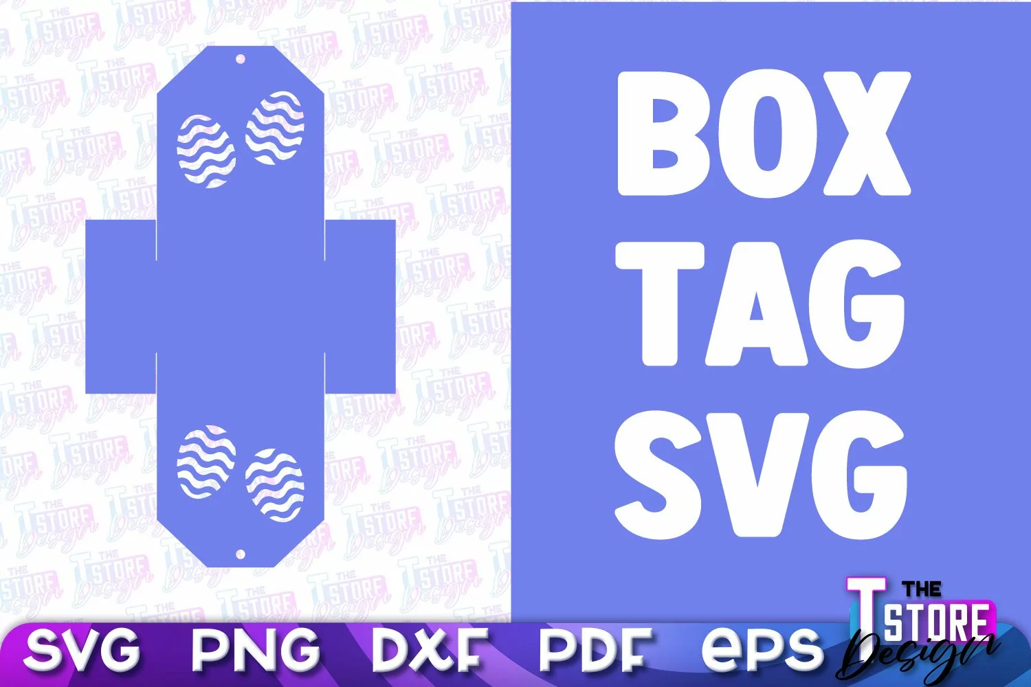 Box Tag SVG | Paper Cut Design | SVG File | Paper Box Design product image 1