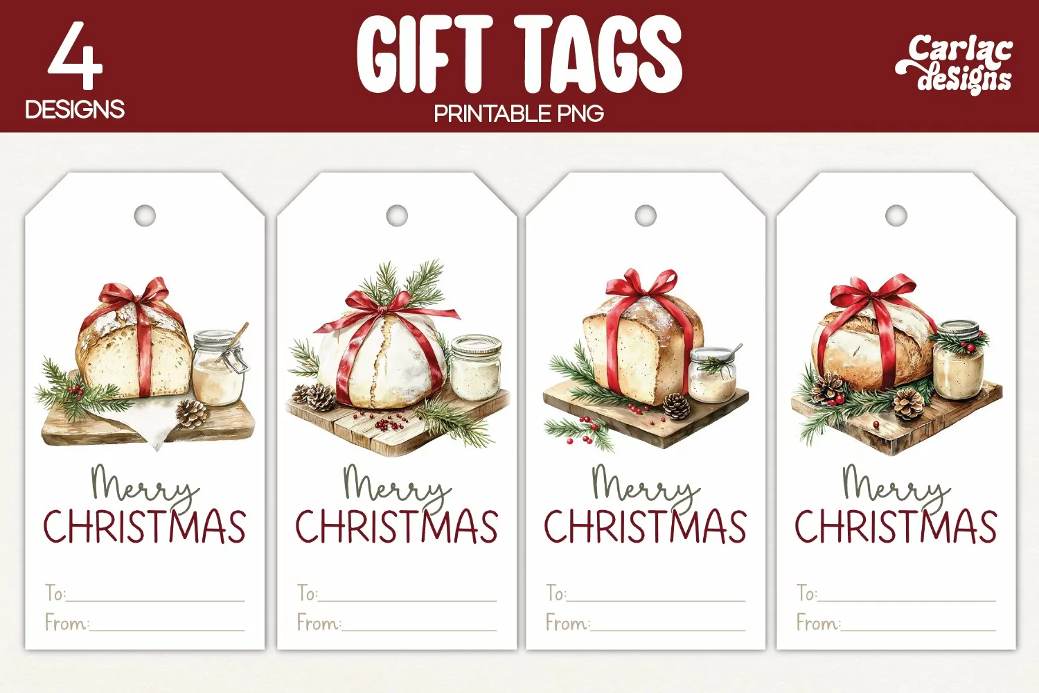bread gift tags