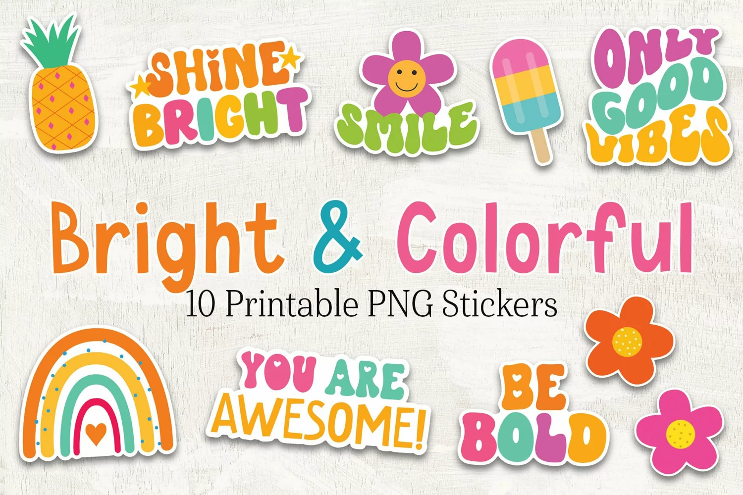 Cute Stickers | Bright & Colorful Sticker Set product image 1