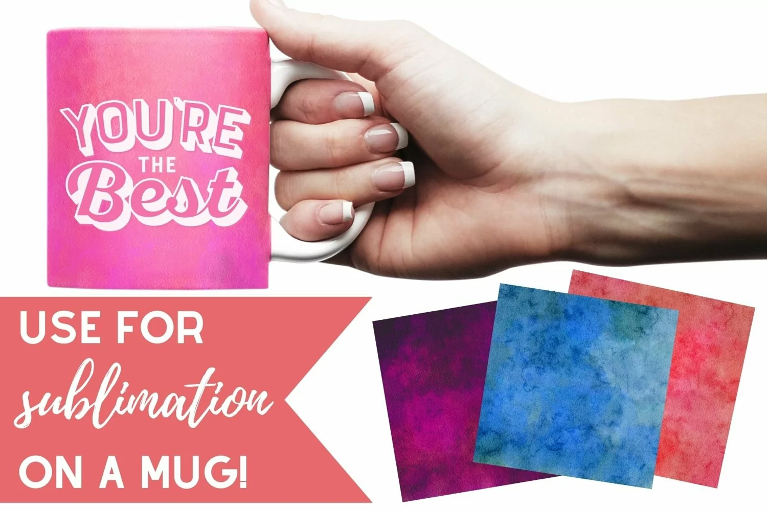 Bright Colorful Watercolor Paper Sublimation Backgrounds product image 1
