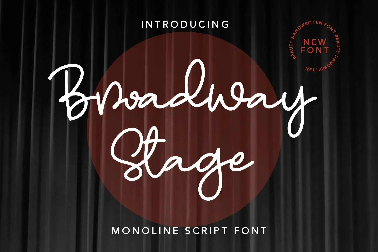Broadway Stage - Monoline Font product image 1