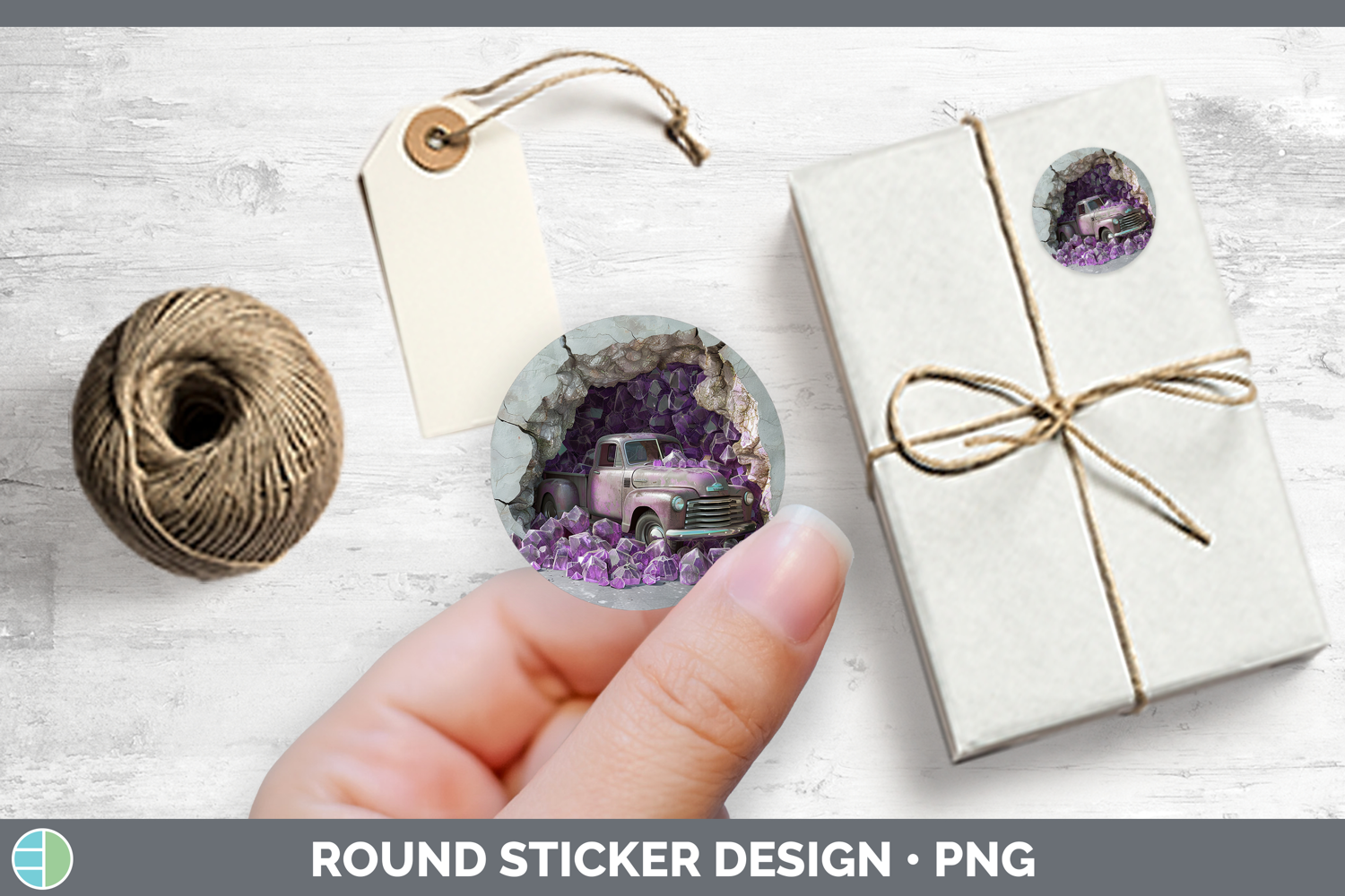 GorgeousBS02 Geode Stickers design.