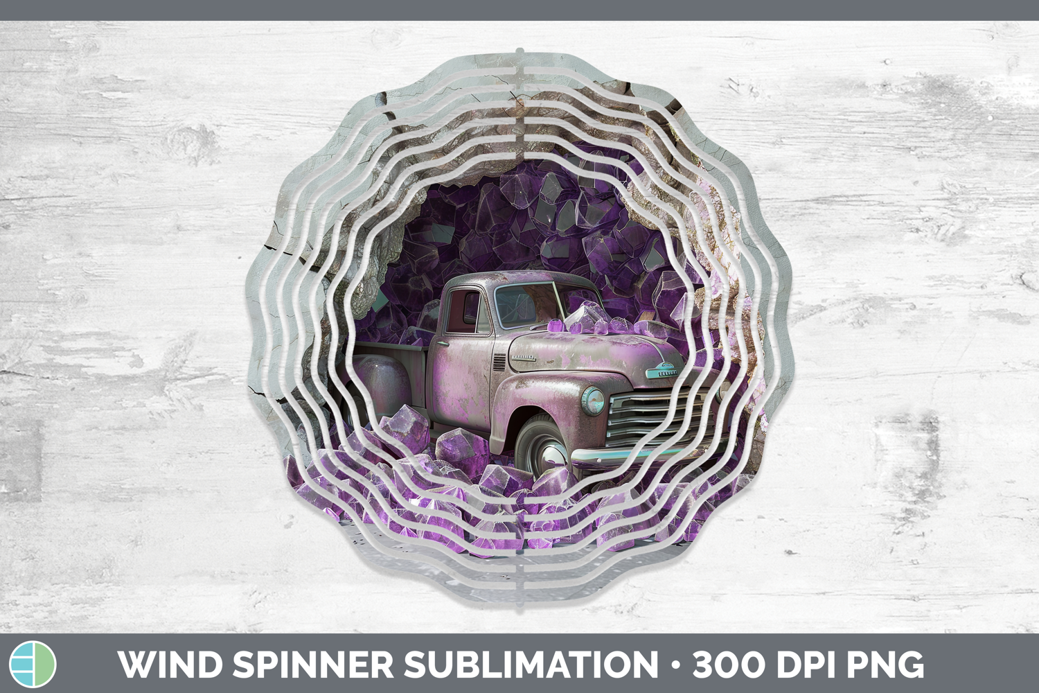 GorgeousBS02 Geode Wind Spinner design.
