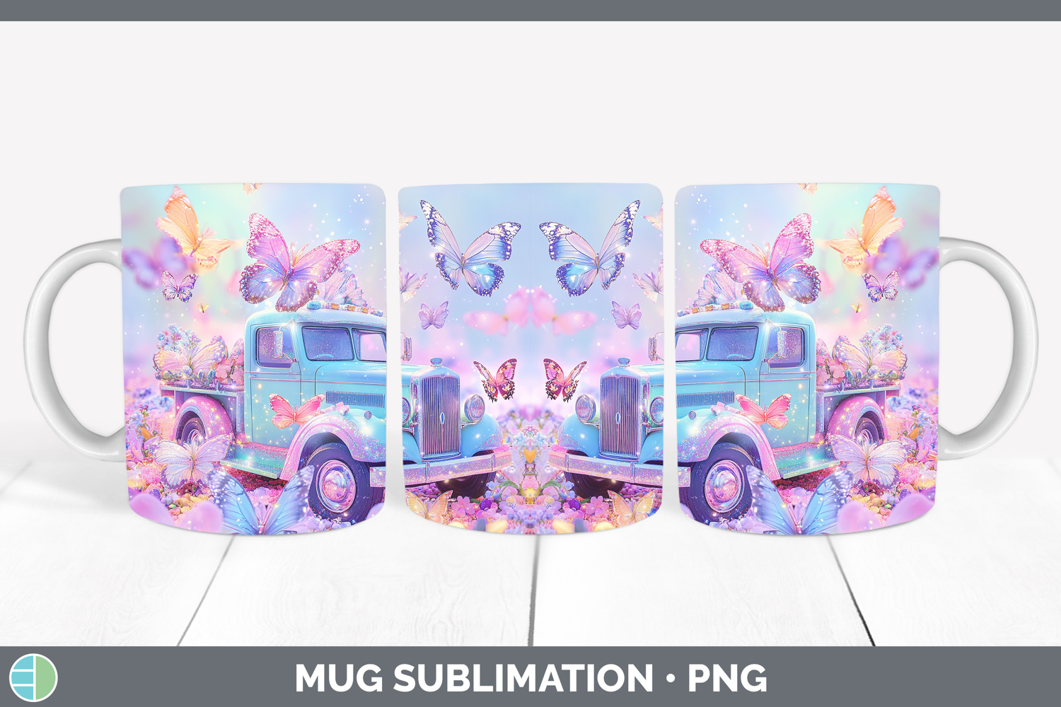 GorgeousBS02 Glitter Mug Wrap design.