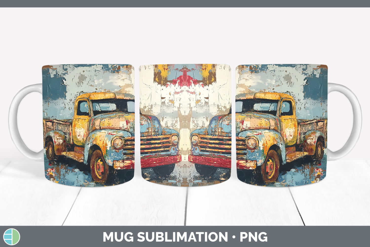 GorgeousBS02 Thick Paint Mug Wrap design.