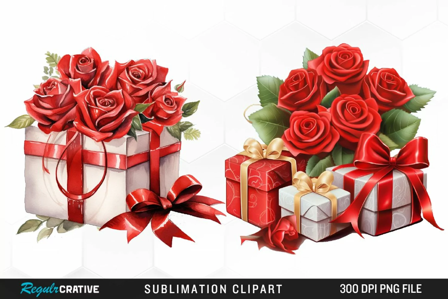 Burgundy Roses Image Clipart product image 1