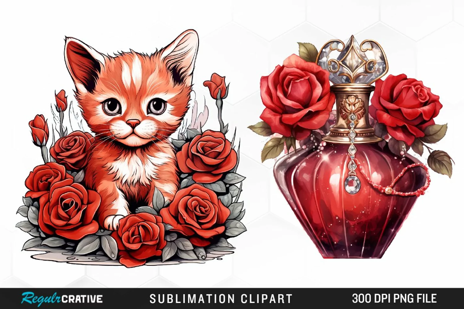 Burgundy Roses Image Clipart product image 1