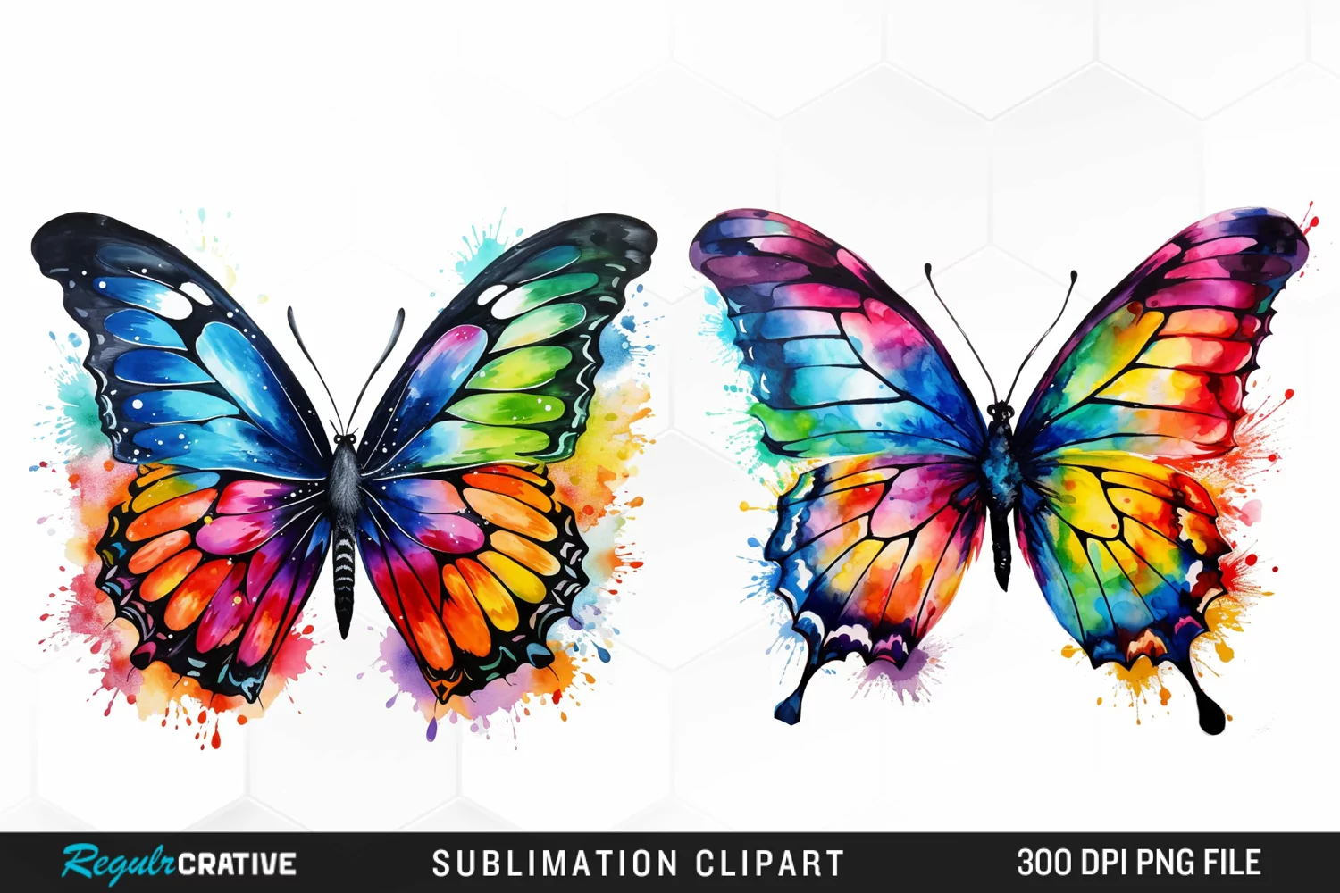 Watercolor Butterfly Exquisite Clipart product image 1