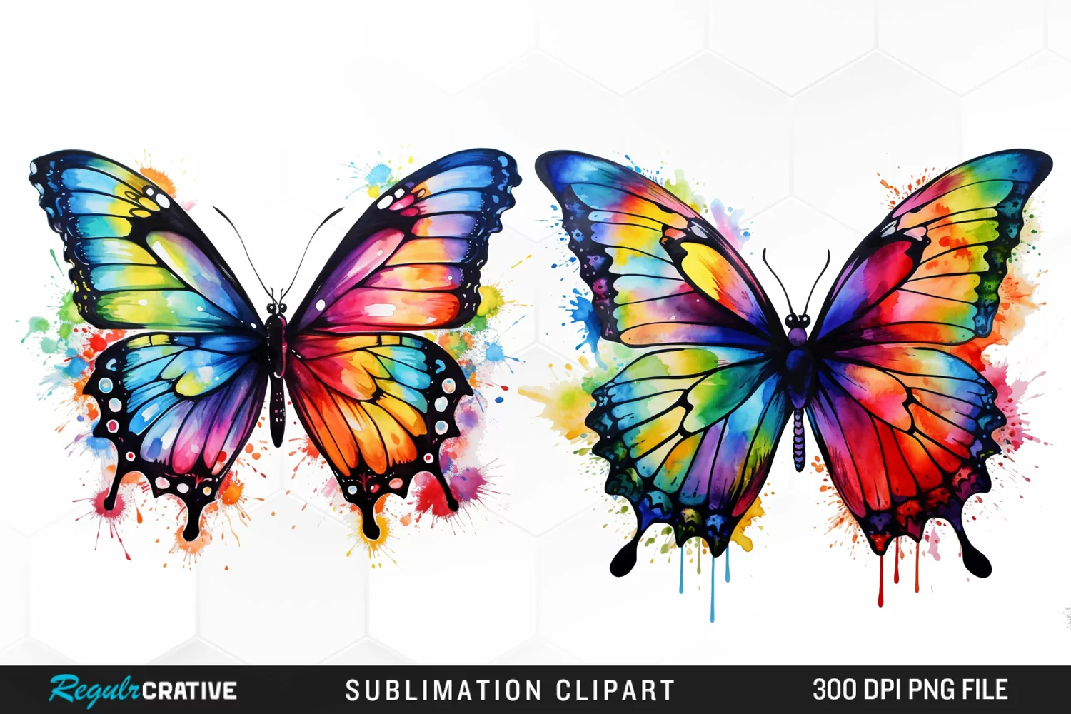 Watercolor Butterfly Exquisite Clipart product image 1