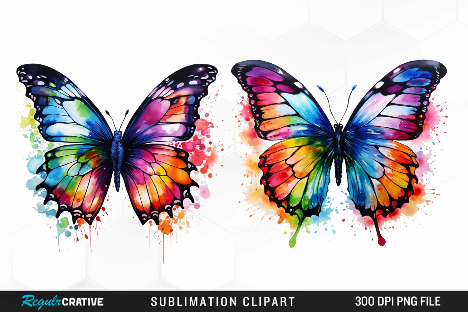 Watercolor Butterfly Exquisite Clipart product image 1