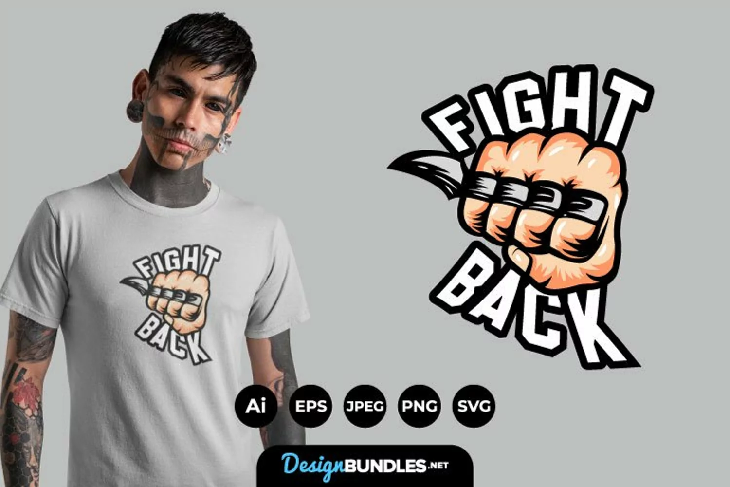 Brass Knuckles Fist for T-Shirt Design product image 1