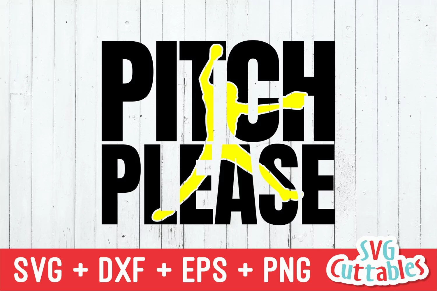 Softball SVG | Pitch Please | Shirt Design product image 1