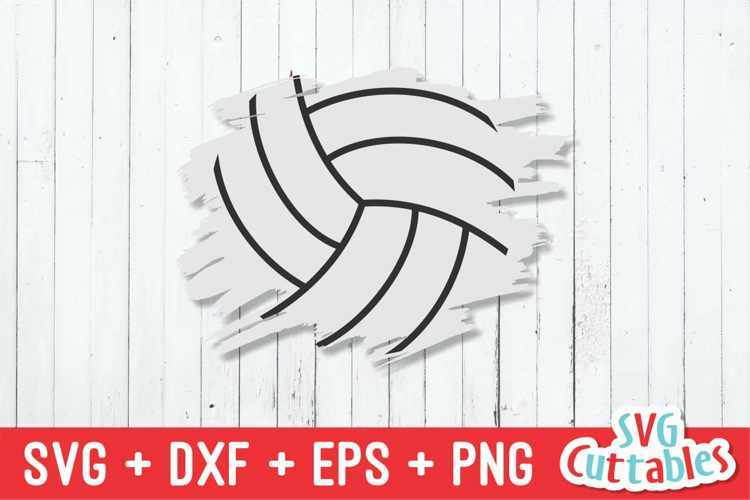 Volleyball SVG | Volleyball Paint Stroke | Shirt Design product image 1