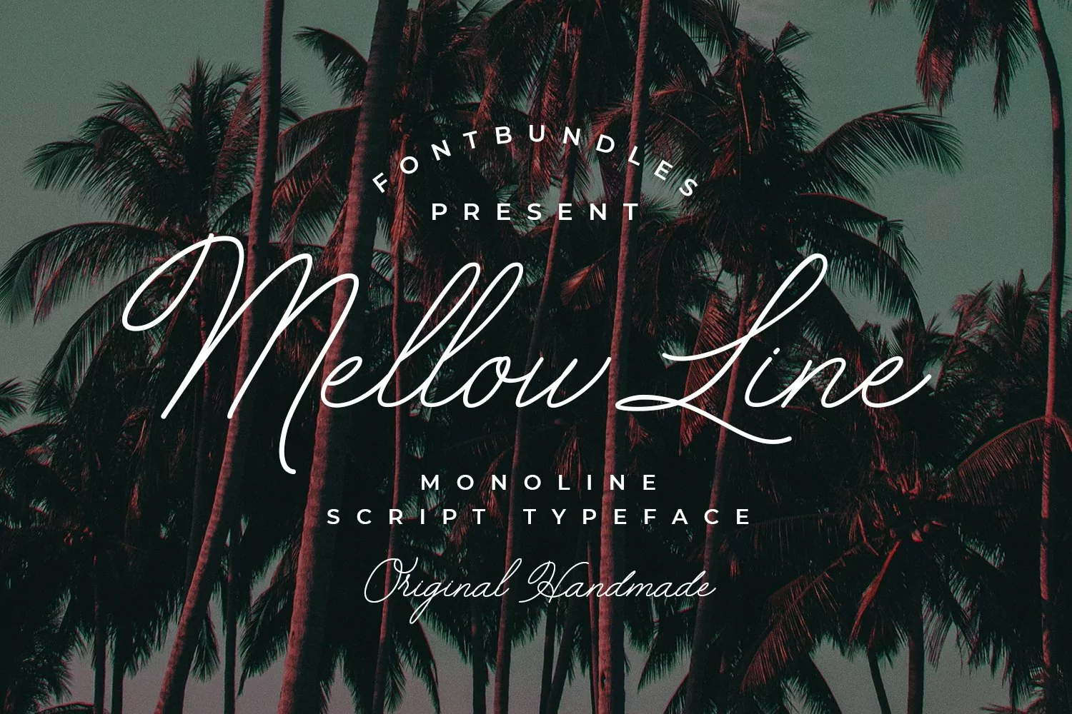 Mellow Line - Signature Style Monoline Script Font product image 1