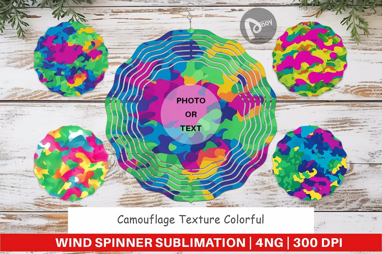 Wind Spinner Camouflage Colorful product image 1