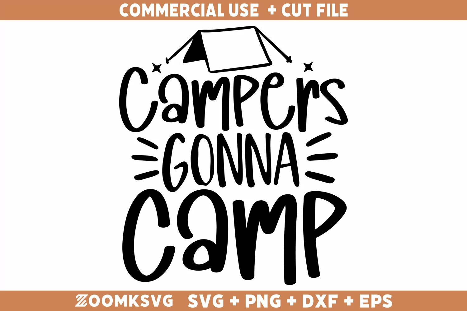 Campers gonna camp SVG | Camping Shirt SVG | Camping SVG product image 1