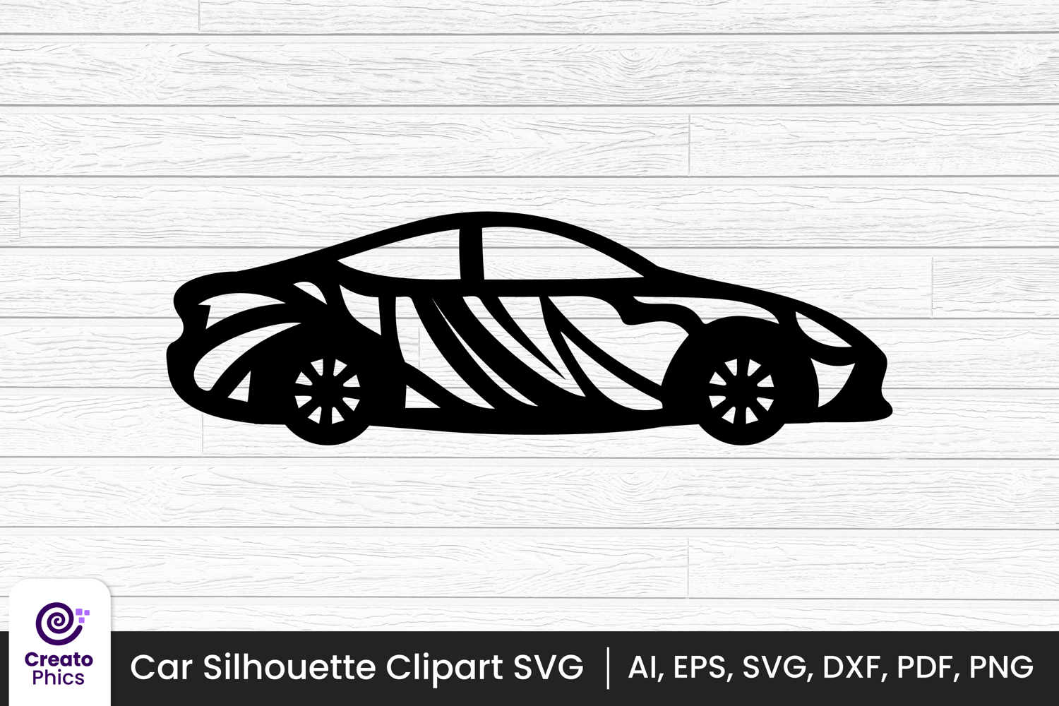 car-floral-silhouette-vehicle-decor-decorative-clipart svg-printable-automobile