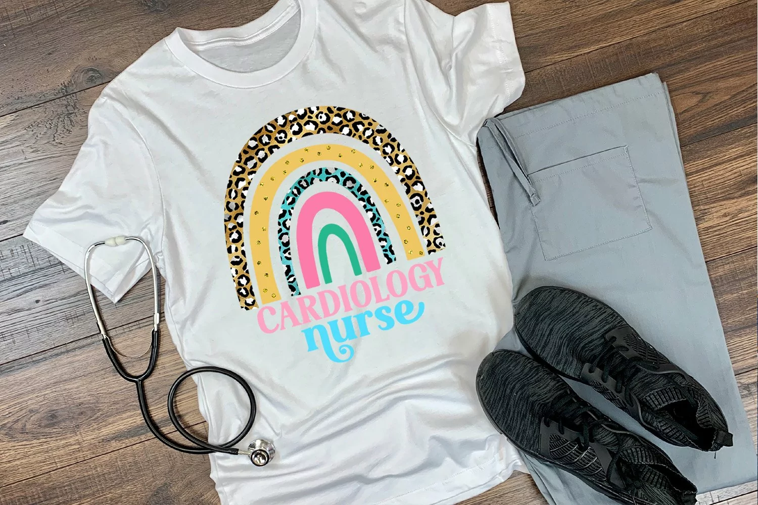 rainbow theme cardiac nurse shirt sublimation- cardiac nurse mugs sublimation- nurse sublimation designs