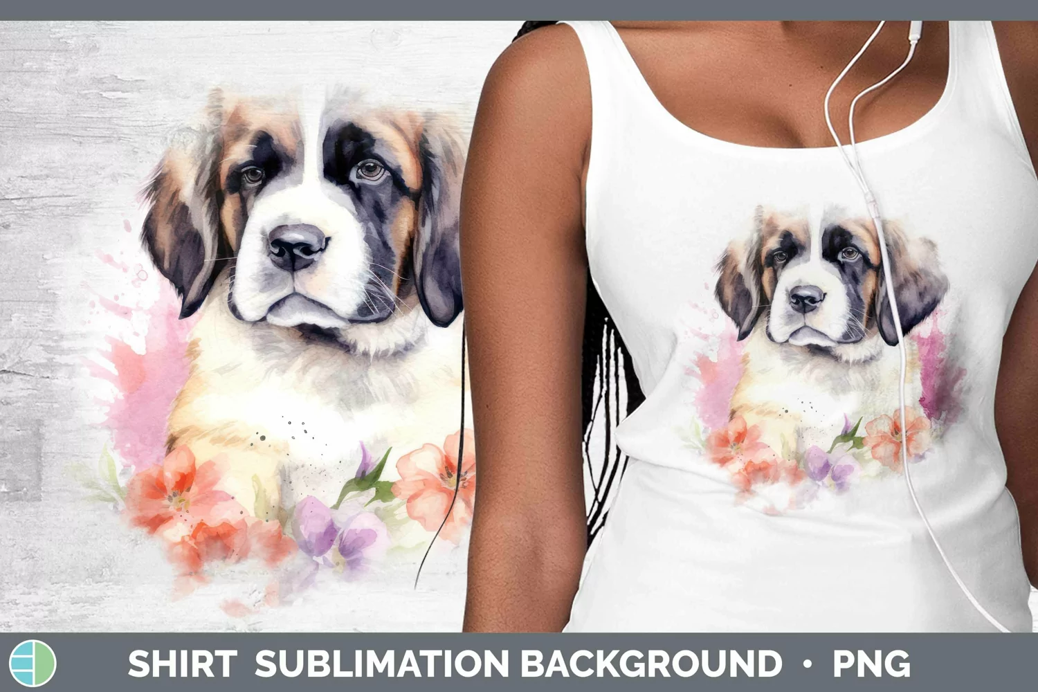 GorgeousCartoon Watercolor Shirt design.