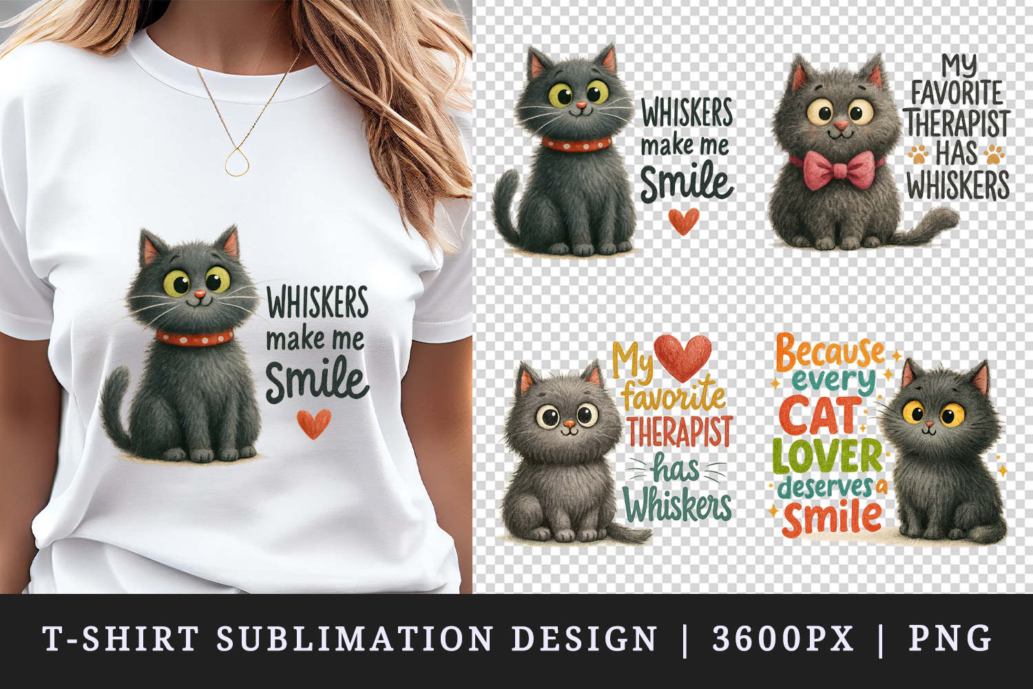 Cat Lover t-shirt printable sublimation design png product image 1