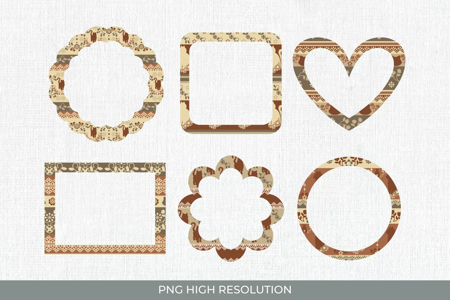 Cat Vintage Frame Set product image 1