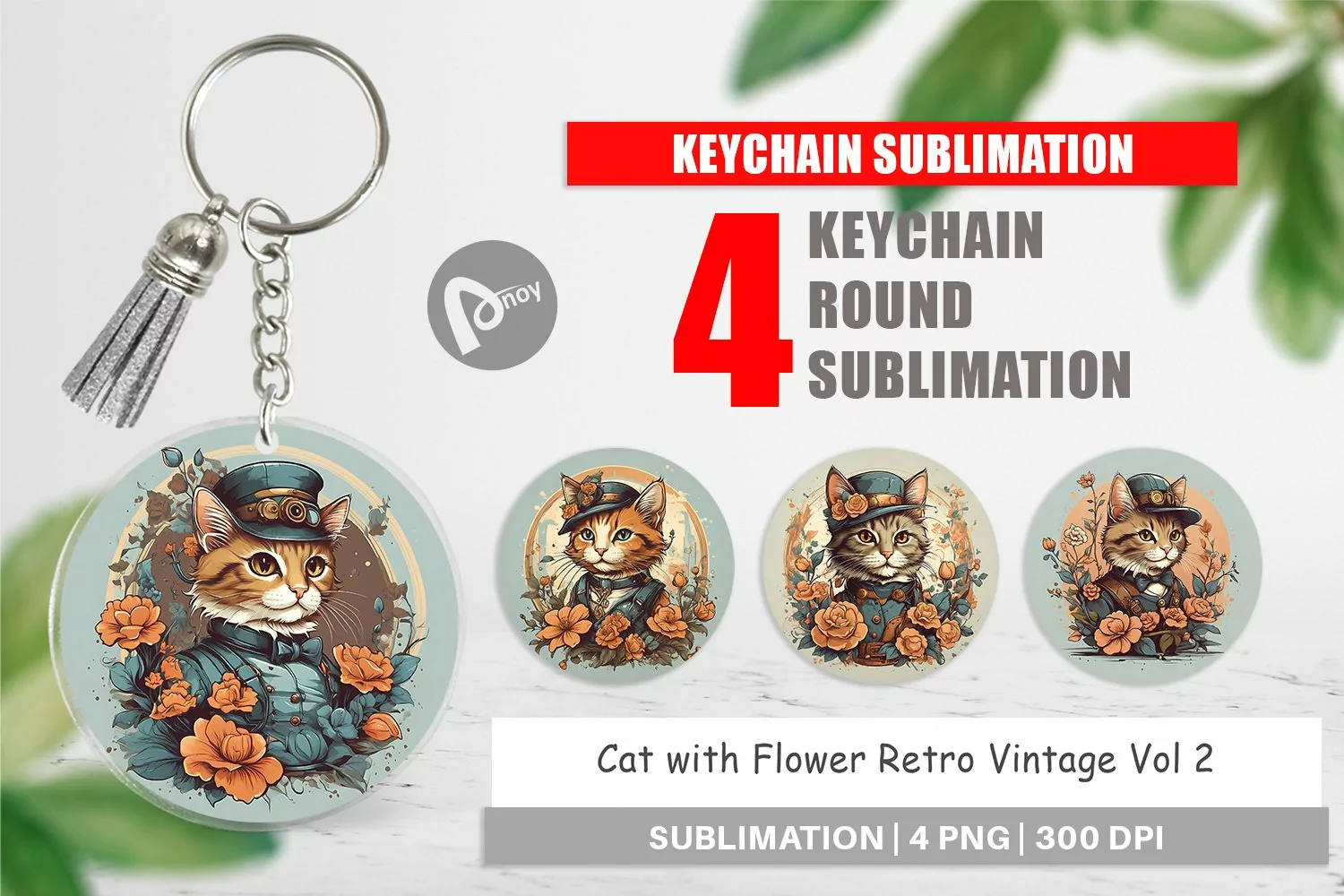 Keychain Steampunk Cat product image 1