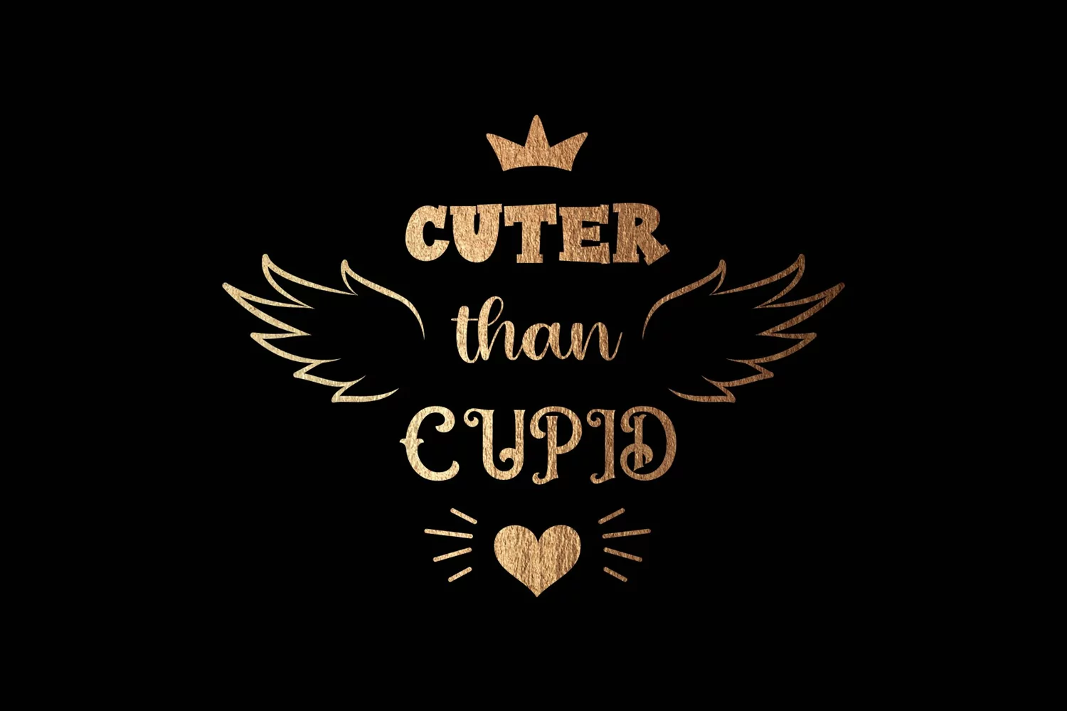 Kids valentines svg, Cuter Than cupid, baby valentines svg. product image 1