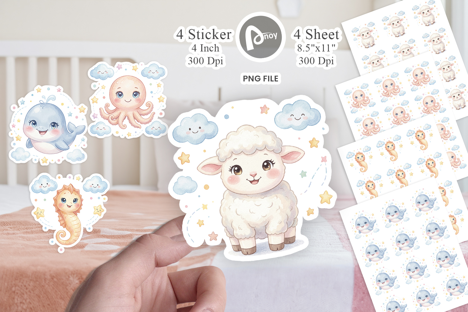 Celestial Baby Animal Sticker product image 1