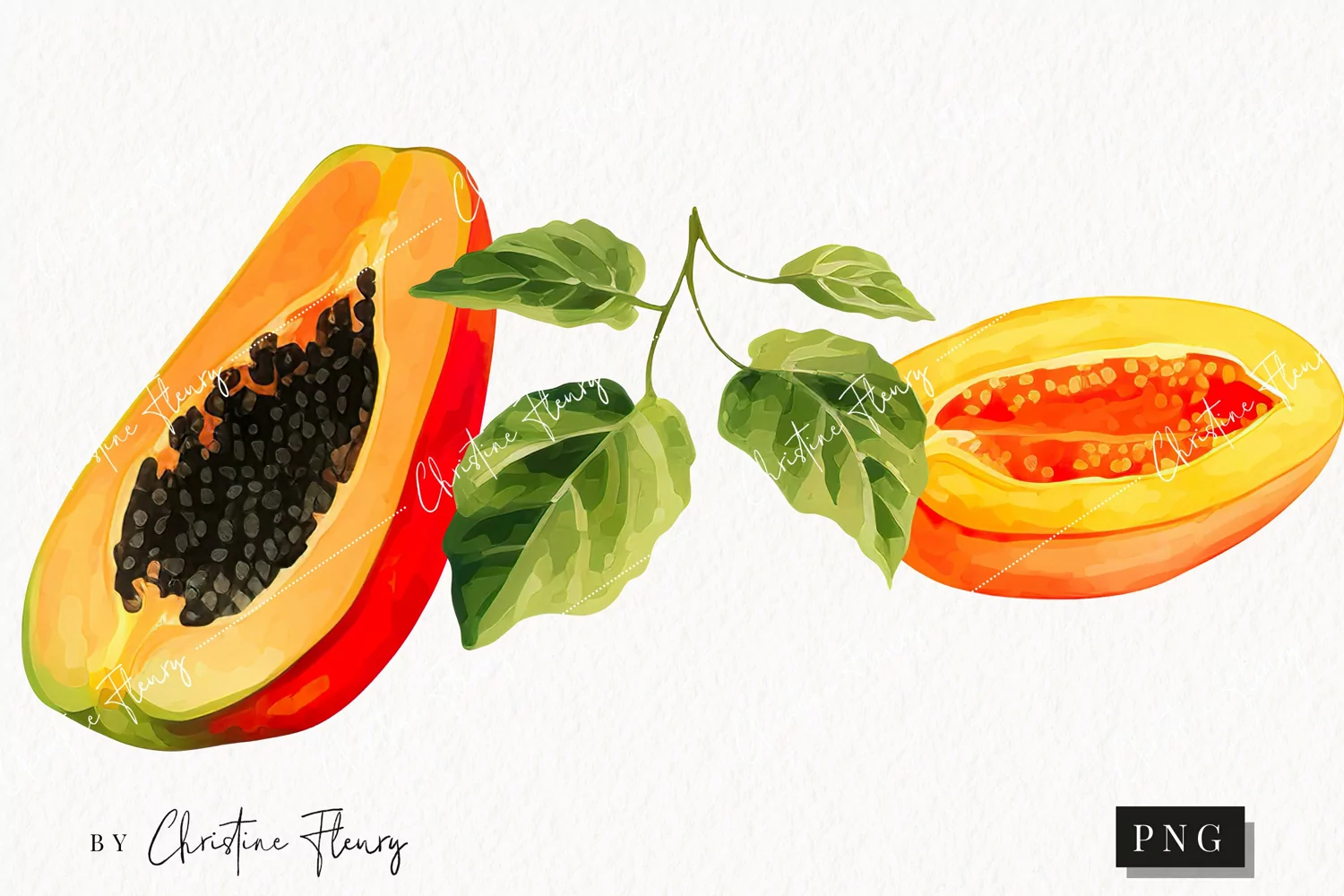 Papayas PNG | Fruit PNG product image 1