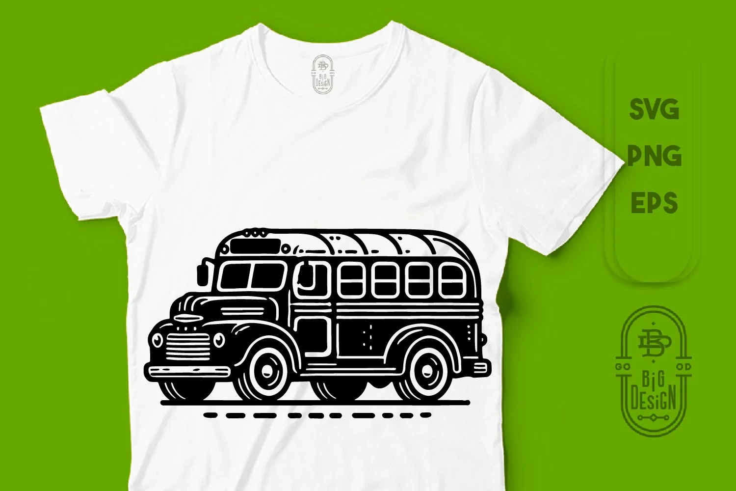 Charming Retro School Bus SVG - Back to School Vintage SVG product image 1