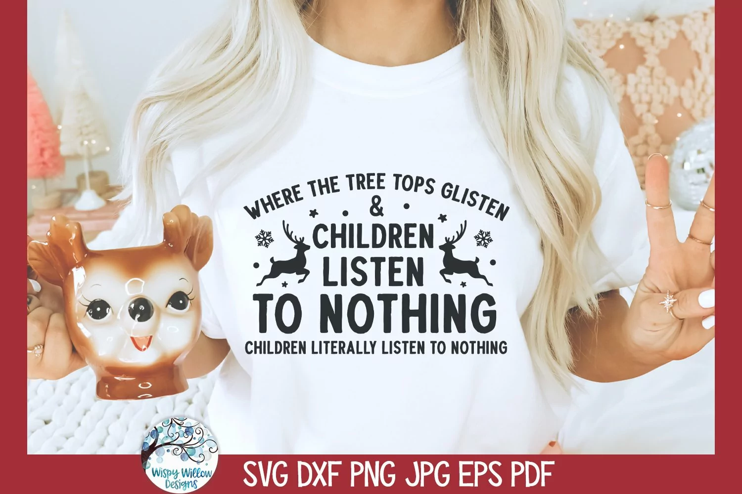 Children Listen To Nothing SVG | Funny Christmas Quote product image 1